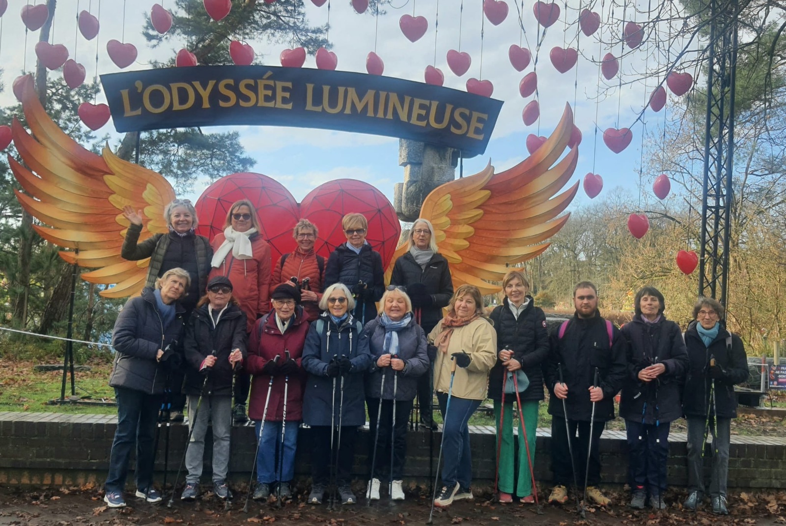 MARCHE NORDIQUE : NOËL AU PARC FLORAL