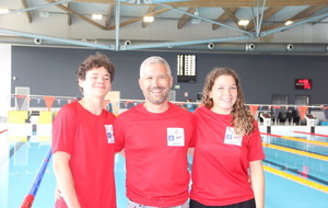 Thomas, Johan (entraineur) et Clara , sélectionnés tous les 3 pour représenter la France aux jeux internationaux FICEP FISEC