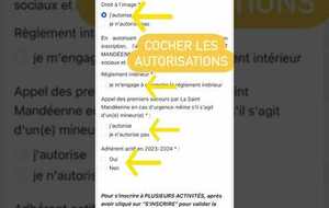 INSCRIPTION (sur téléphone) : COMMENT FAIRE