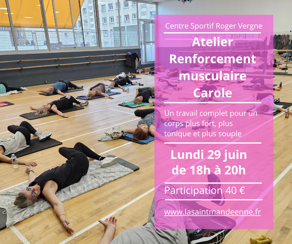RENFORCEMENT MUSCULAIRE AVEC CAROLE