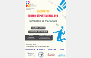 TOURNOI BADMINTON