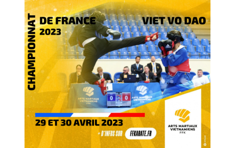 CHAMPIONNAT DE FRANCE  2023  ARTS MARTIAUX VIETNAMIENS