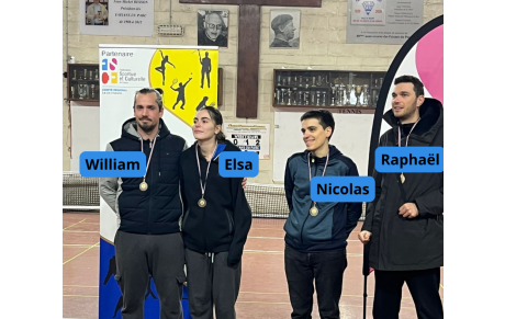 BADMINTON : TOURNOI VILLENEUVE SAINT GEORGES 15/12